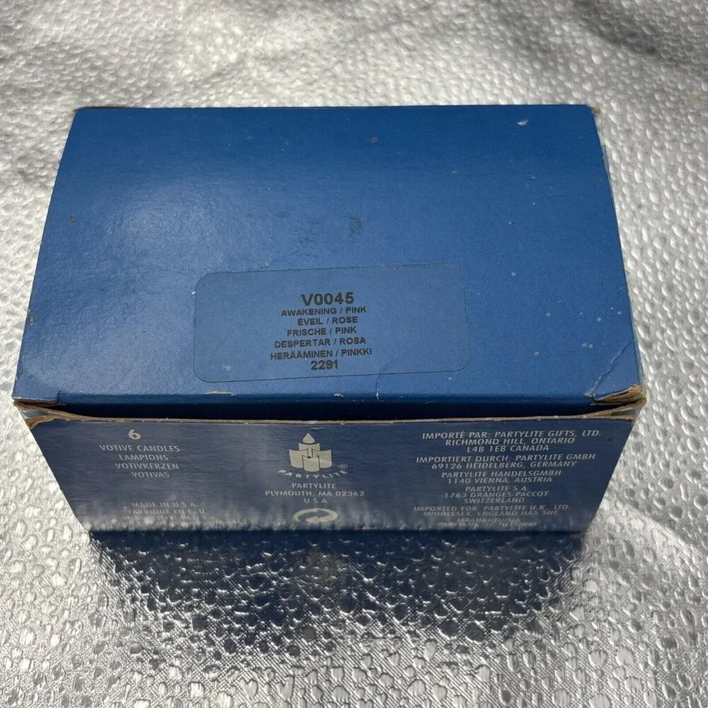 Vintage PARTYLite Indulgences V0045 Awakening Pink Votives Set 6 USA Retired‎ - Picture 7 of 11